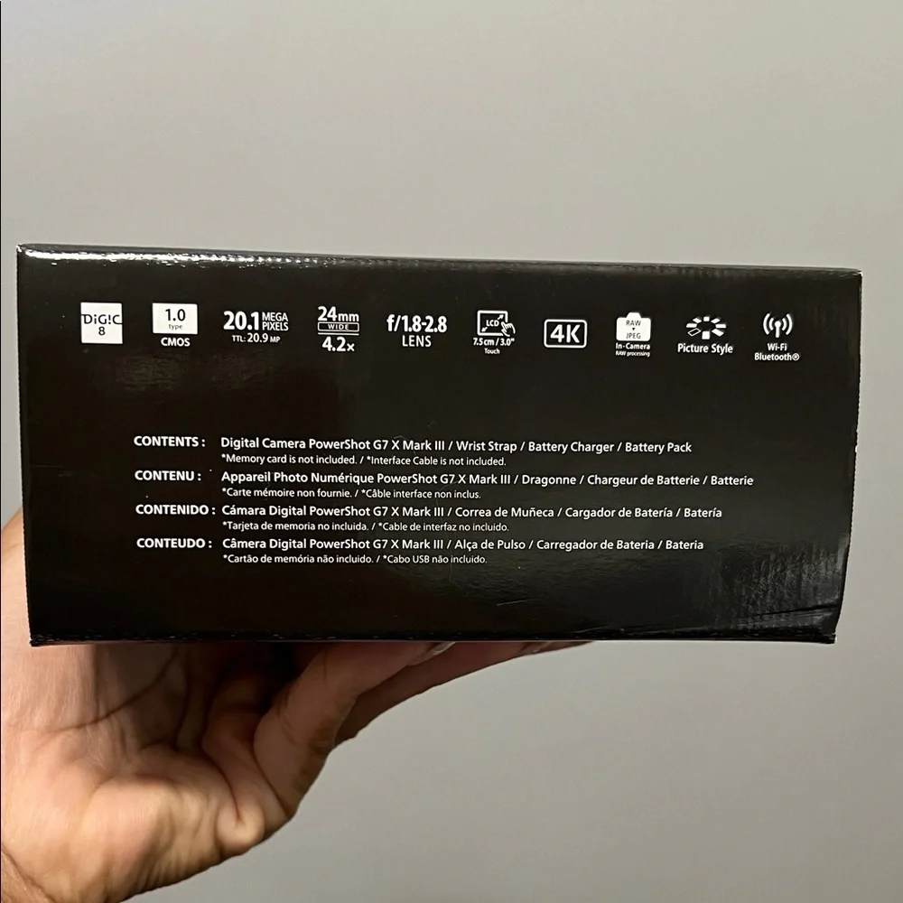 Canon PowerShot G7 X Mark III - Sleek Black